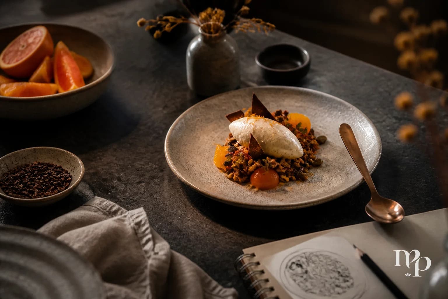 Restrained editorial dessert studio scene for Weekly Review: The Dessert Should Know Why It Exists